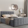 Boxspringbett mit bettkasten matratze topper AMOR viele Farben