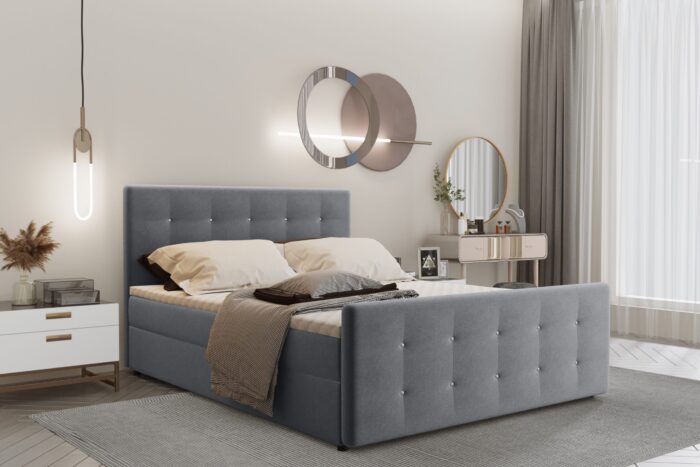 Boxspringbett mit bettkasten matratze topper AMOR viele Farben