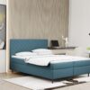 Boxspringbett mit bettkasten und matratze + topper RUGIA Stoff Matt Velvet