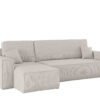 Ecksofa mit schlaffunktion und bettkasten, Eckcouch BEST stoff Poso Dicker Cord viele farben