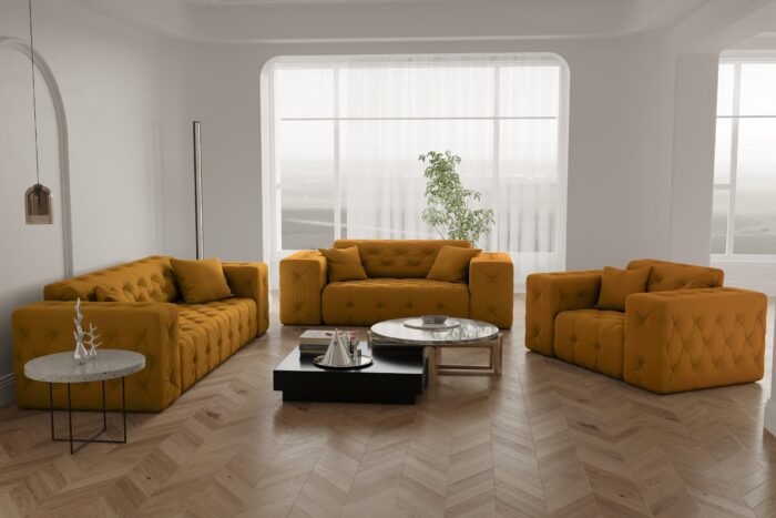 Sofagarnitur, Wohnlandschaft CLOUD Couch 3+2+1 stilvol Viele Farben