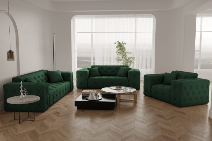 Sofagarnitur, Wohnlandschaft CLOUD Couch 3+2+1 stilvol Viele Farben