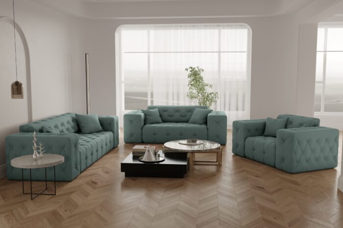 Sofagarnitur, Wohnlandschaft CLOUD Couch 3+2+1 stilvol Viele Farben