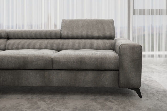 Ecksofa mit schlaffunktion und bettkasten Eckcouch ARCADI Dicker Cord