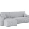 Ecksofa mit schlaffunktion und bettkasten, Eckcouch BEST stoff Poso Dicker Cord viele farben