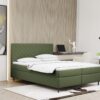 Boxspringbett mit bettkasten und matratze + topper RUGIA Stoff Matt Velvet