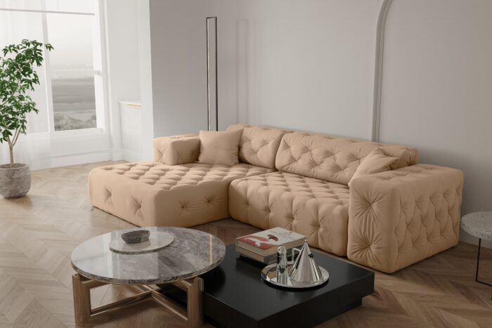 Ecksofa Wohnzimmer CLOUD stilvol viele farben Eckcouch