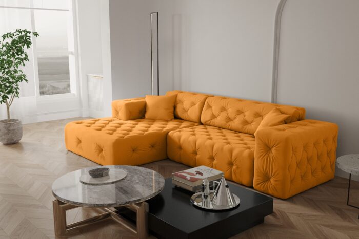 Ecksofa Wohnzimmer CLOUD stilvol viele farben Eckcouch