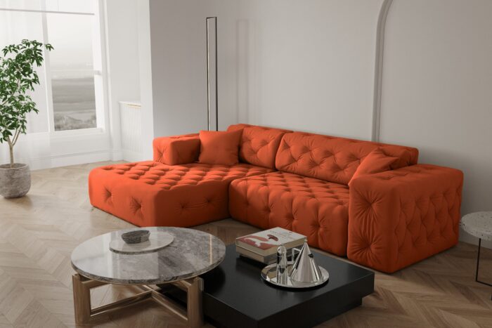 Ecksofa Wohnzimmer CLOUD stilvol viele farben Eckcouch