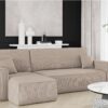 Ecksofa mit schlaffunktion und bettkasten, Eckcouch BEST stoff Poso Dicker Cord viele farben