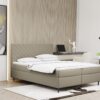 Boxspringbett mit bettkasten und matratze + topper RUGIA Stoff Matt Velvet