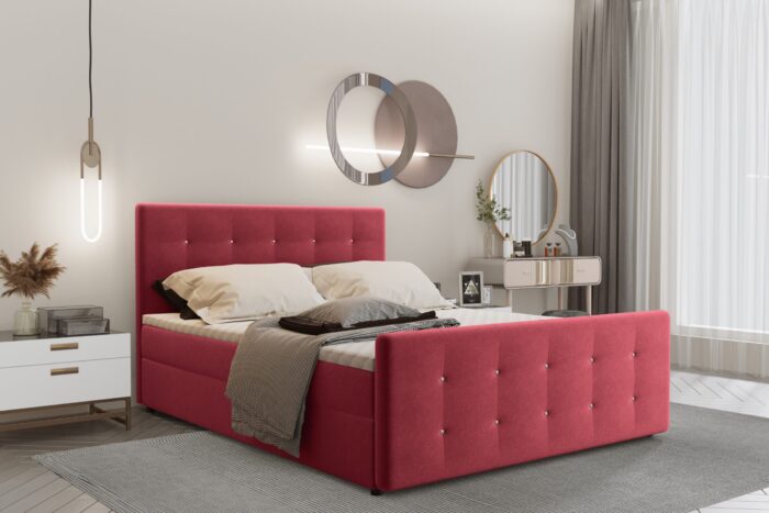 Boxspringbett mit bettkasten matratze topper AMOR viele Farben