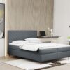 Boxspringbett mit bettkasten und matratze + topper RUGIA Stoff Matt Velvet