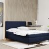 Boxspringbett mit bettkasten und matratze + topper RUGIA Stoff Matt Velvet