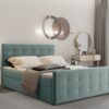 Boxspringbett mit bettkasten matratze topper AMOR viele Farben
