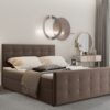 Boxspringbett mit bettkasten matratze topper AMOR viele Farben