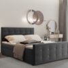 Boxspringbett mit bettkasten matratze topper AMOR viele Farben