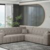 Ecksofa Corner Eckouch Wohnzimmer NIMES stilvol viele farben Stoff VERITA