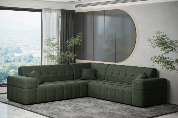 Ecksofa Corner Eckouch Wohnzimmer NIMES stilvol viele farben Stoff VERITA