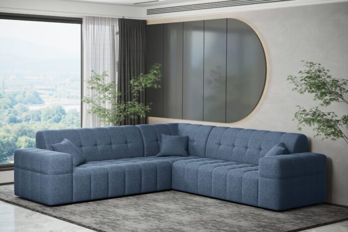 Ecksofa Corner Eckouch Wohnzimmer NIMES stilvol viele farben Stoff VERITA