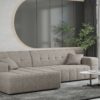 Ecksofa Eckouch Wohnzimmer NIMES stilvol viele farben Stoff VERITA