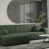 Ecksofa Eckouch Wohnzimmer NIMES stilvol viele farben Stoff VERITA