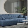 Ecksofa Eckouch Wohnzimmer NIMES stilvol viele farben Stoff VERITA