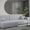 Ecksofa Eckouch Wohnzimmer NIMES stilvol viele farben Stoff VERITA
