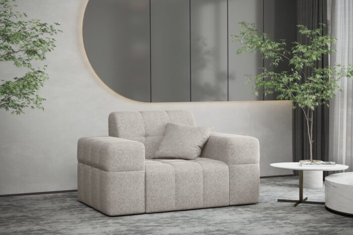 Sessel serie NIMES stilvol viele farben Stoff VERITA