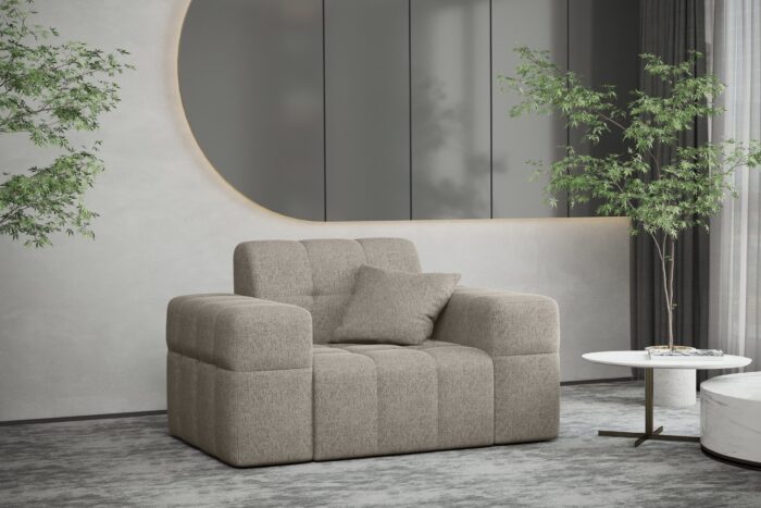 Sessel serie NIMES stilvol viele farben Stoff VERITA