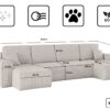 Ecksofa mit schlaffunktion und bettkasten, Sofa U-form, Couch U-form BEST Dicker Cord