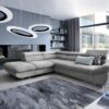 Couchgarnitur Ecksofa mit schlaffunktion und bettkasten FABIO stoff Esperta
