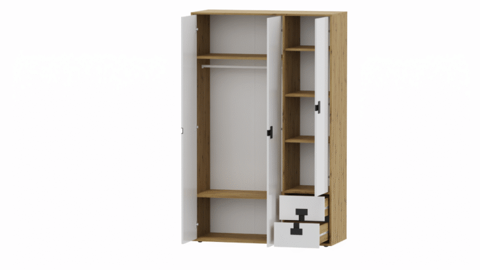 Kinderschränke Jugendzimmer Kinderzimmer Kleiderschränk 120/190/50 cm INDEX