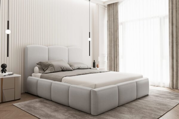 Schlaffzimmerbett mit bettkasten AMRUM unter der Matratze