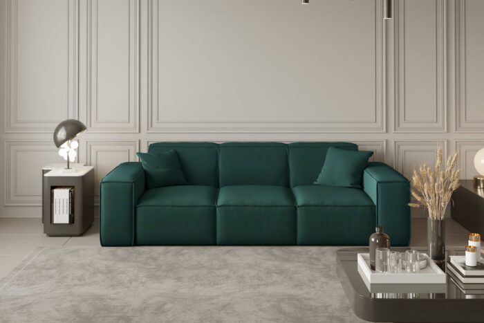 Sofa, Dreisitzersofa PULA stoff Opera Velvet
