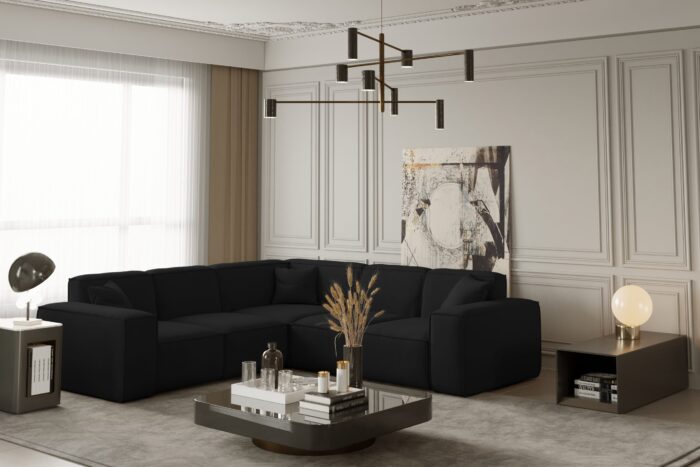 Ecksofa, Eckcouch Corner 246cm PULA Opera Velvet