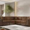 Ecksofa Eckcouch Corner 246cm PULA stoff GOBI drei Farben