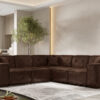 Ecksofa Eckcouch Corner 246cm PULA stoff GOBI drei Farben