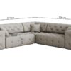 Ecksofa Corner Eckcouch CLOUD stilvol viele farben