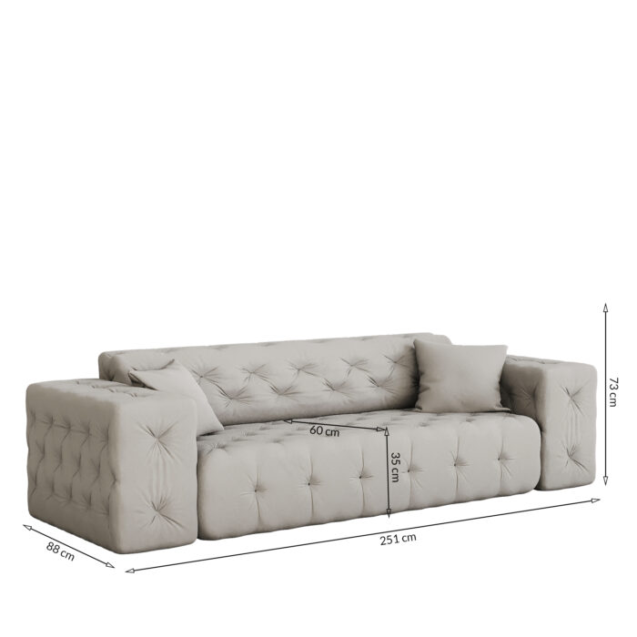 Sofa stilvol Wohnlandschaft Wohnzimmer CLOUD viele farben