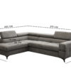 Ecksofa mit schlaffunktion und bettkasten Eckcouch ARCADI Dicker Cord