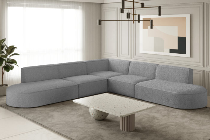 Ecksofa Designer Corner MODENA stoff LOOP in verschiedenen Farben
