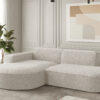 Ecksofa Designer, Sofa L form MODENA STUDIO stoff Loop