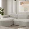 Ecksofa Designer, Sofa L form MODENA STUDIO stoff Loop