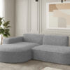 Ecksofa Designer, Sofa L form MODENA STUDIO stoff Loop