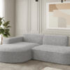 Ecksofa Designer, Sofa L form MODENA STUDIO stoff Loop