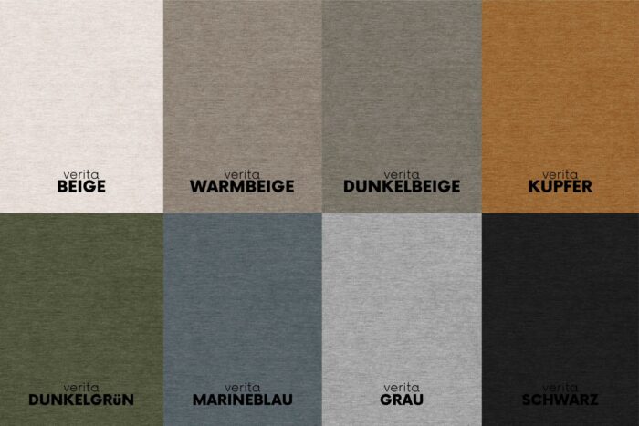 Ecksofa Eckouch Wohnzimmer NIMES stilvol viele farben Stoff VERITA