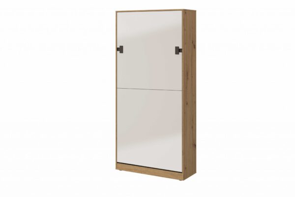 Schrankbett 90x200 Vertical Wandklappbett INDEX 19 mit Matratze H2/H3