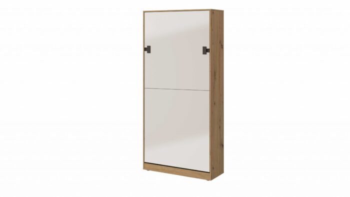 Schrankbett 90x200 Vertical Wandklappbett INDEX 19 mit Matratze H2/H3