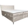 Boxspringbett mit bettkasten und matratze+topper, Schlafzimmerbett GLACIO Schwarz